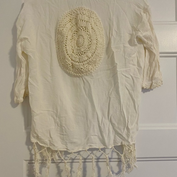 Soft Cotton Crochet Mandala Macrame Kimono / Cover-Up - Picture 3 of 6